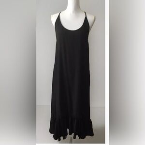 Victoria’s Secret Sleeveless Racerback Black Maxi Dress Size XS